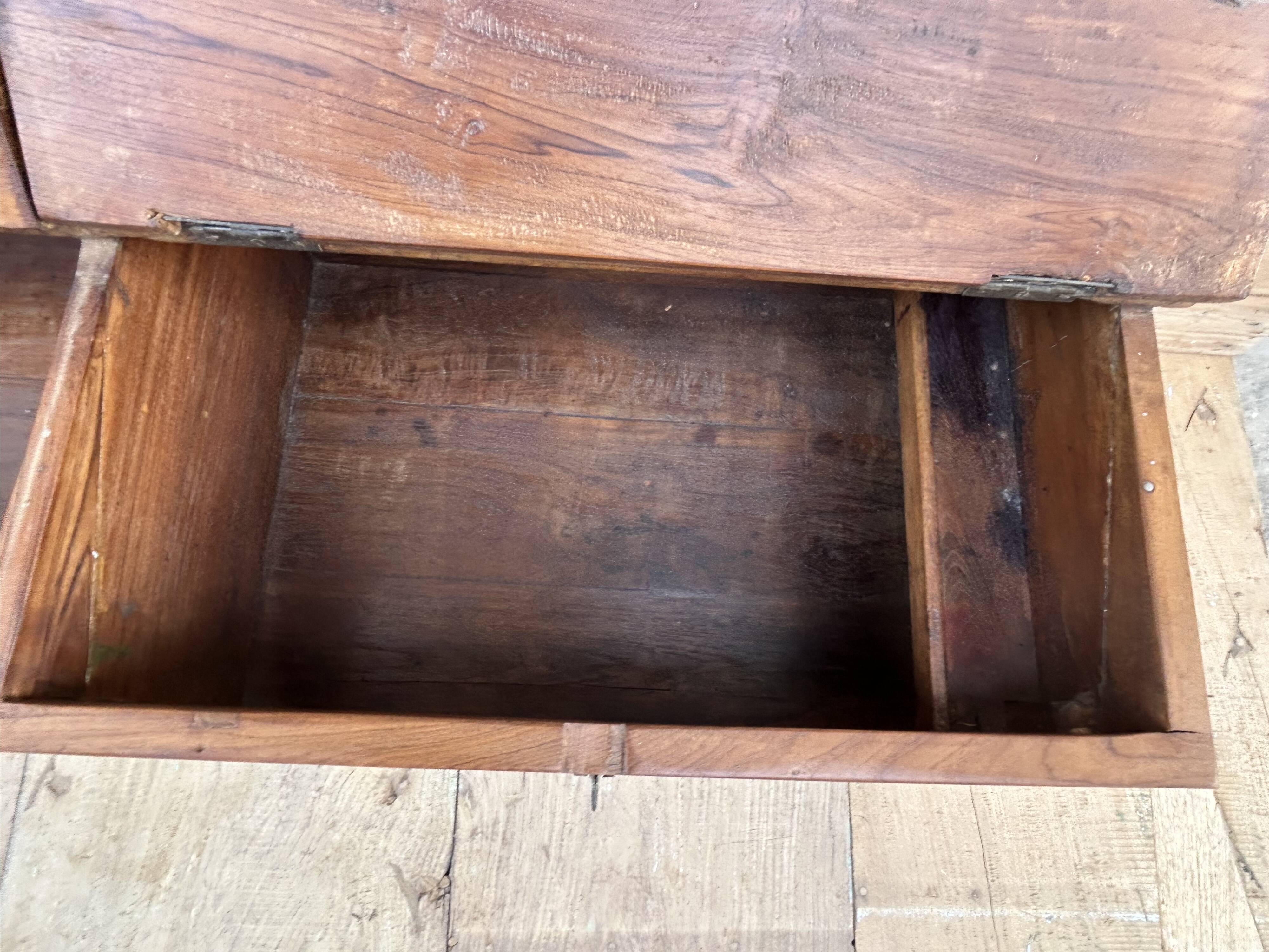 bench - teak safe from Burma