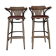 Paire de tabourets haut d'un ensemble bistrot