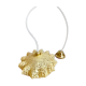 Serrated pendant lamp in Clichy glass