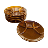 Set de 6 assiettes compartimentées