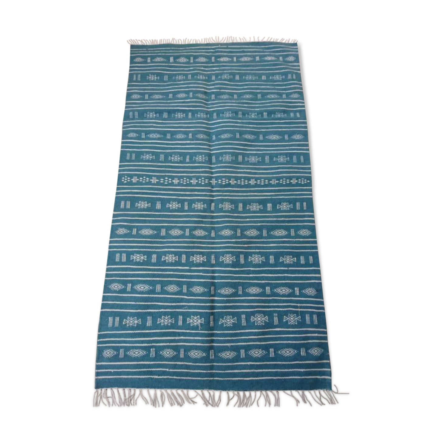 Kilim blue and white  200x100cm