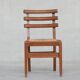 Set of Six Mid-Century French Oak Dining Chairs (6)