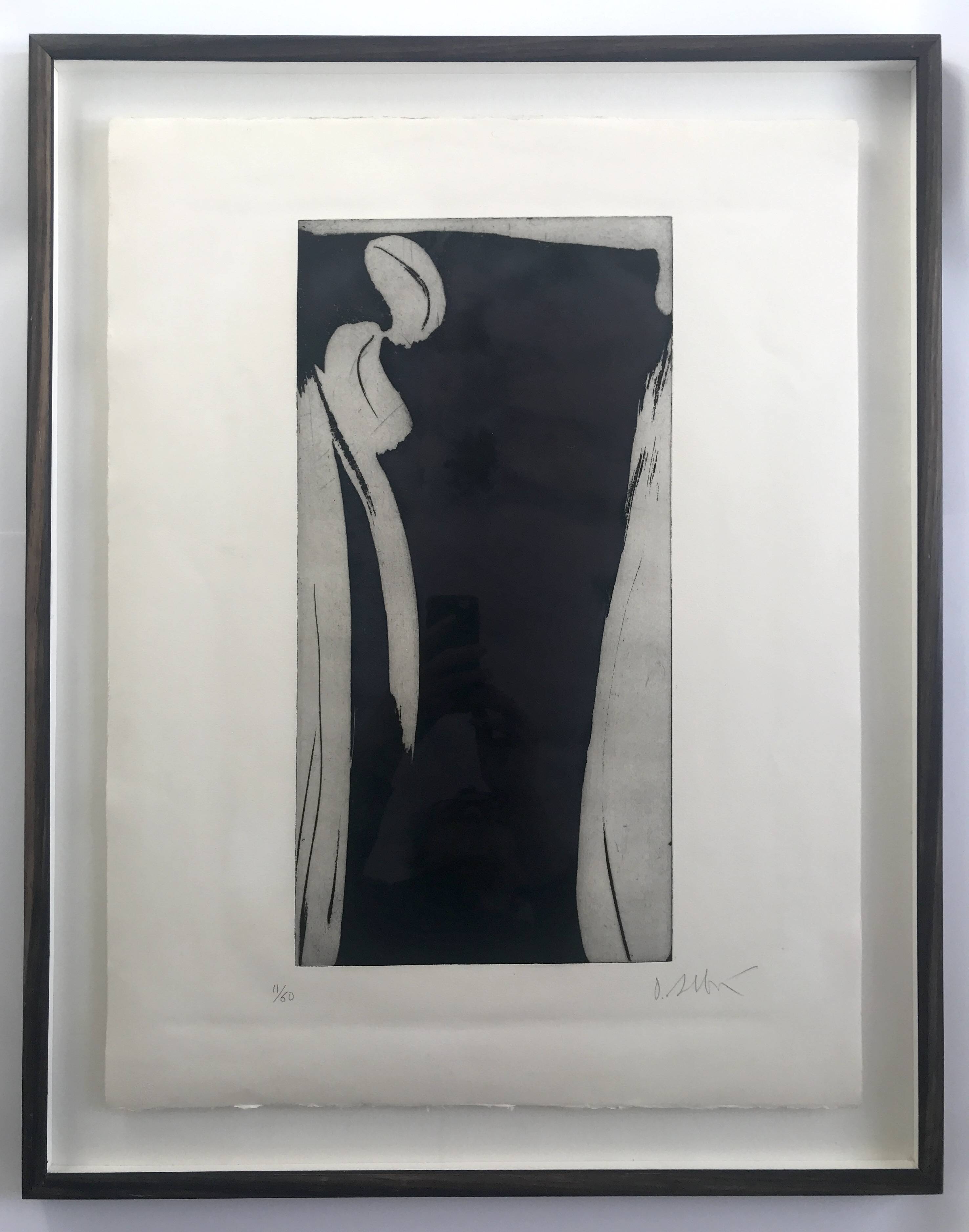 Olivier DEBRÉ: Original engraving signed in pencil Small character sign III, 1990 (Pernoud 218)