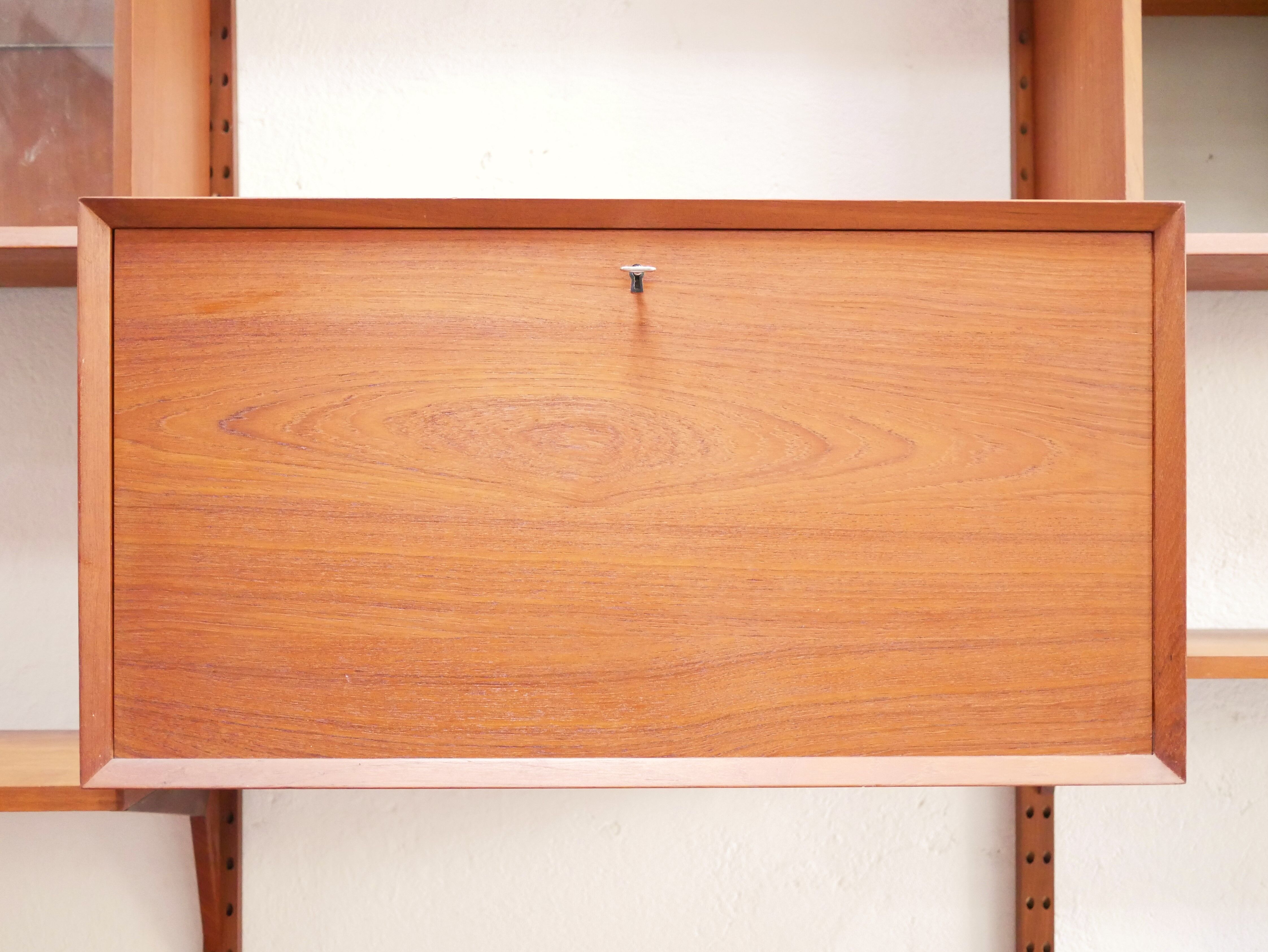 Royal System Scandinavian Modular Wall Shelves by Poul Cadovious for Cado Editions