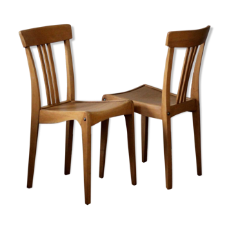 Pair of restored bistrot Stella chairs