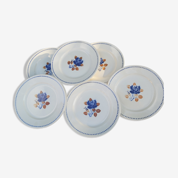 10 assiettes plates Badonviller