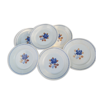 10 assiettes plates Badonviller