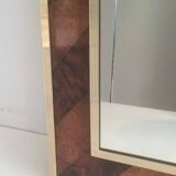 Mirror in wood and brass marquetry