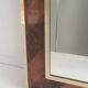 Miroir en marqueterie de bois et laiton