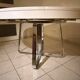 Ligne Roset AVA Ø130 extendable – white lacquer – chrome base