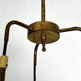 Suspension Mis-Century Stilnovo à trois lumières. Italie années 1950