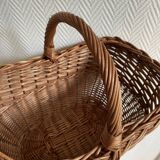 Domed wicker basket