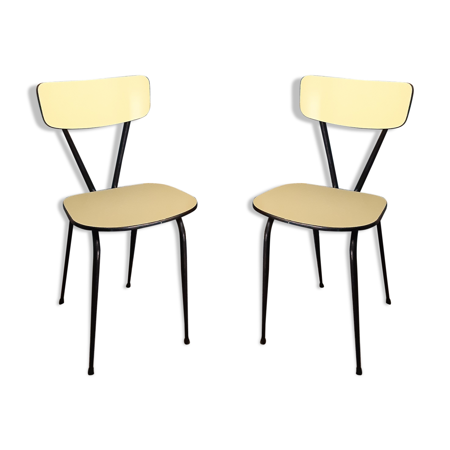 Pair of formica chairs