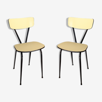 Paire de chaises formica