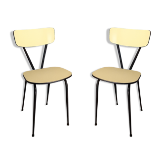 Paire de chaises formica