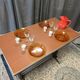 Small vintage bistro table – antique coffee table