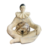 Vintage italian pierrot art deco lamp