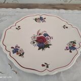 Sarreguemines eared pie or cake dish, Agreste model