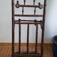 Bamboo-carved wooden coat/dressing room door. Period around 1900-1920