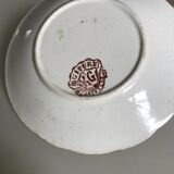 5 Guipure Luneville coffee cups with saucers