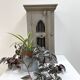 Storage unit, old buffet in weathered gray wood
