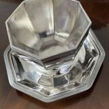 Christofle Silver Plated Sauceboat on Tray, 1930s
