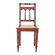Vintage Belgian Turned Chair | 1940s Wooden Chair with New Rattan Seat