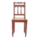 Vintage Belgian Turned Chair | 1940s Wooden Chair with New Rattan Seat