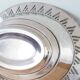 Art Deco style silver-plated metal bread basket, 30s silver dish