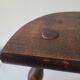 Tripod stool with turned wooden legs