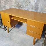 Vintage light oak desk from the 70s
