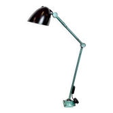 Lampe de table industrielle verte, années 1960