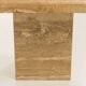 Italian mid century extra large travertine dining table, 1970s