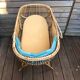 Wicker bassinet cradle