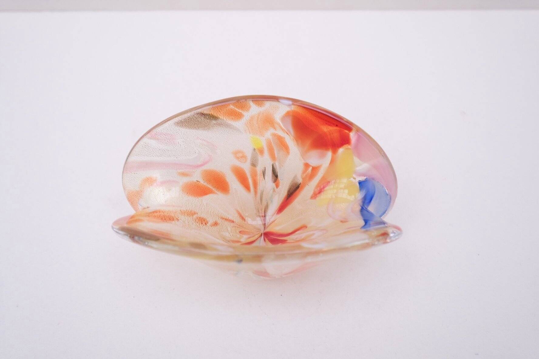 Murano blown glass empty pocket, Italy 1960