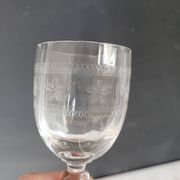 Verres à apéritif gravés soufflés – fin XIXᵉ / début XXᵉ siècle