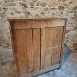 Antique low beech sideboard – France – 1920s