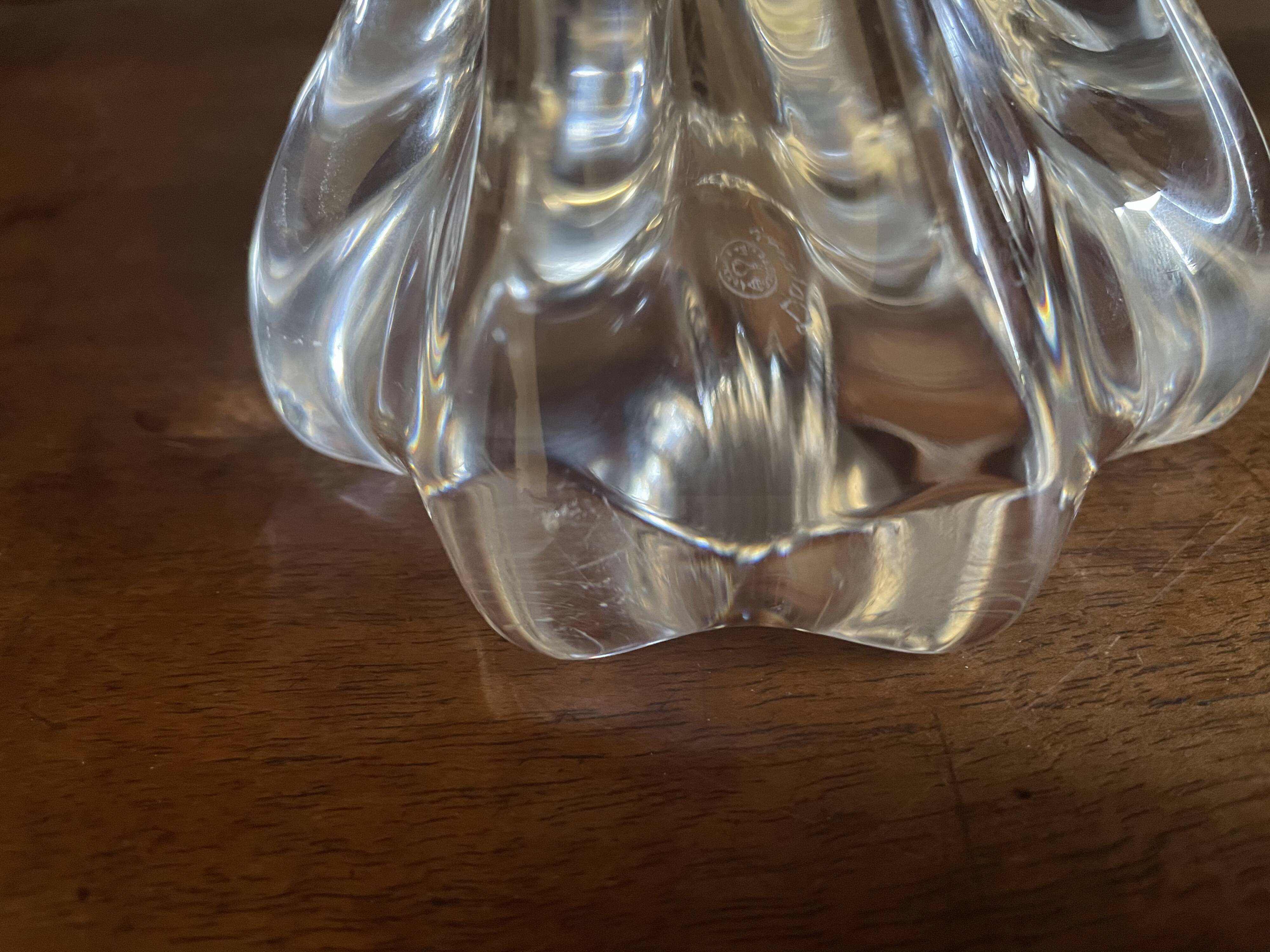 Baccarat crystal twisted decor lamp