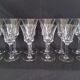 Set of 6 water glasses and 6 wine glasses in cut crystal Val Saint Lambert