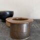6 mini ceramic bowls, mother-of-pearl spoon