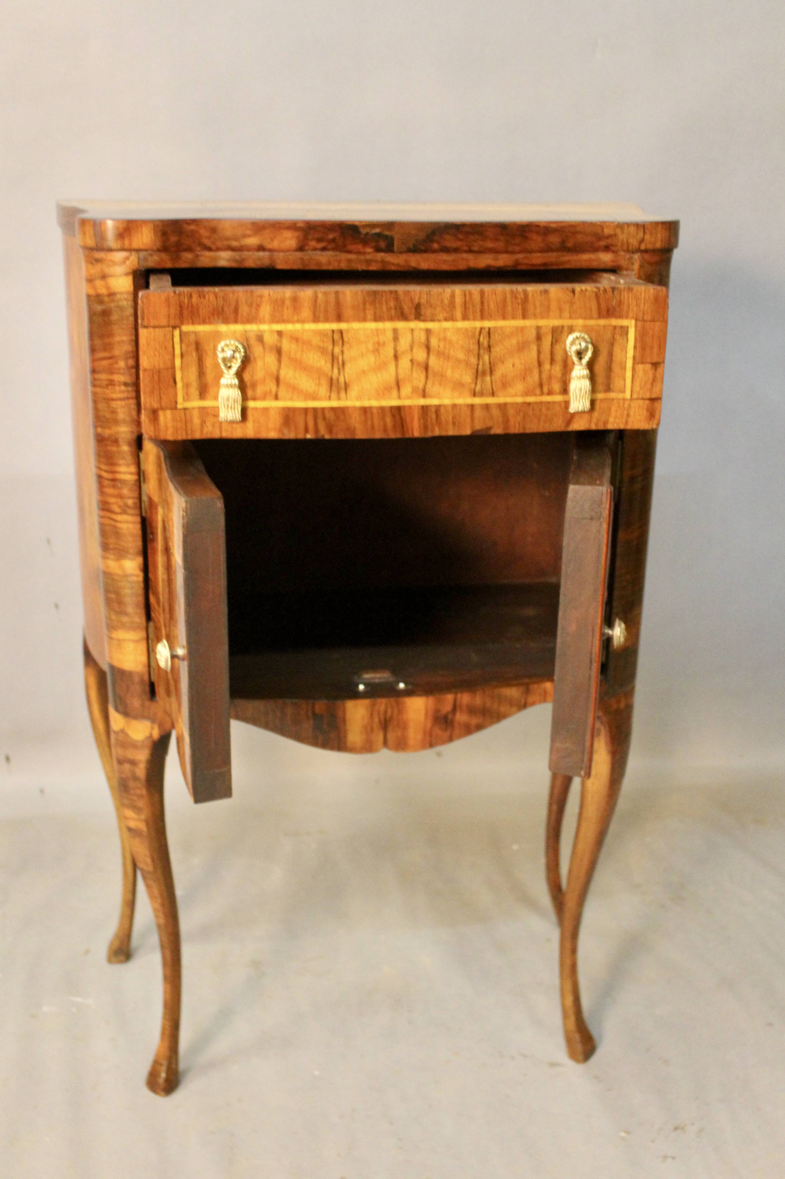 Bedside Or Sauteuse In Rosewood Marquetry