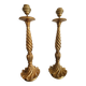 Pair of giltwood lamp feet