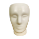 Vase or pot cover head in white ceramic