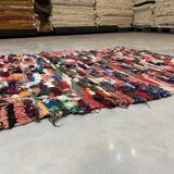 Multicolored fabric rug 145x190cm