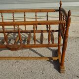 Solid walnut baby cot