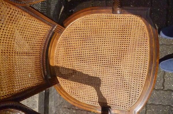 Fauteuil canné époque XIXe