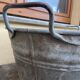 Vintage zinc galvanized basin