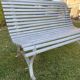 Banc de jardin vintage