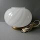 Brass lamp and opaline from the 70s