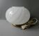 Lampe en laiton et opaline des années 70